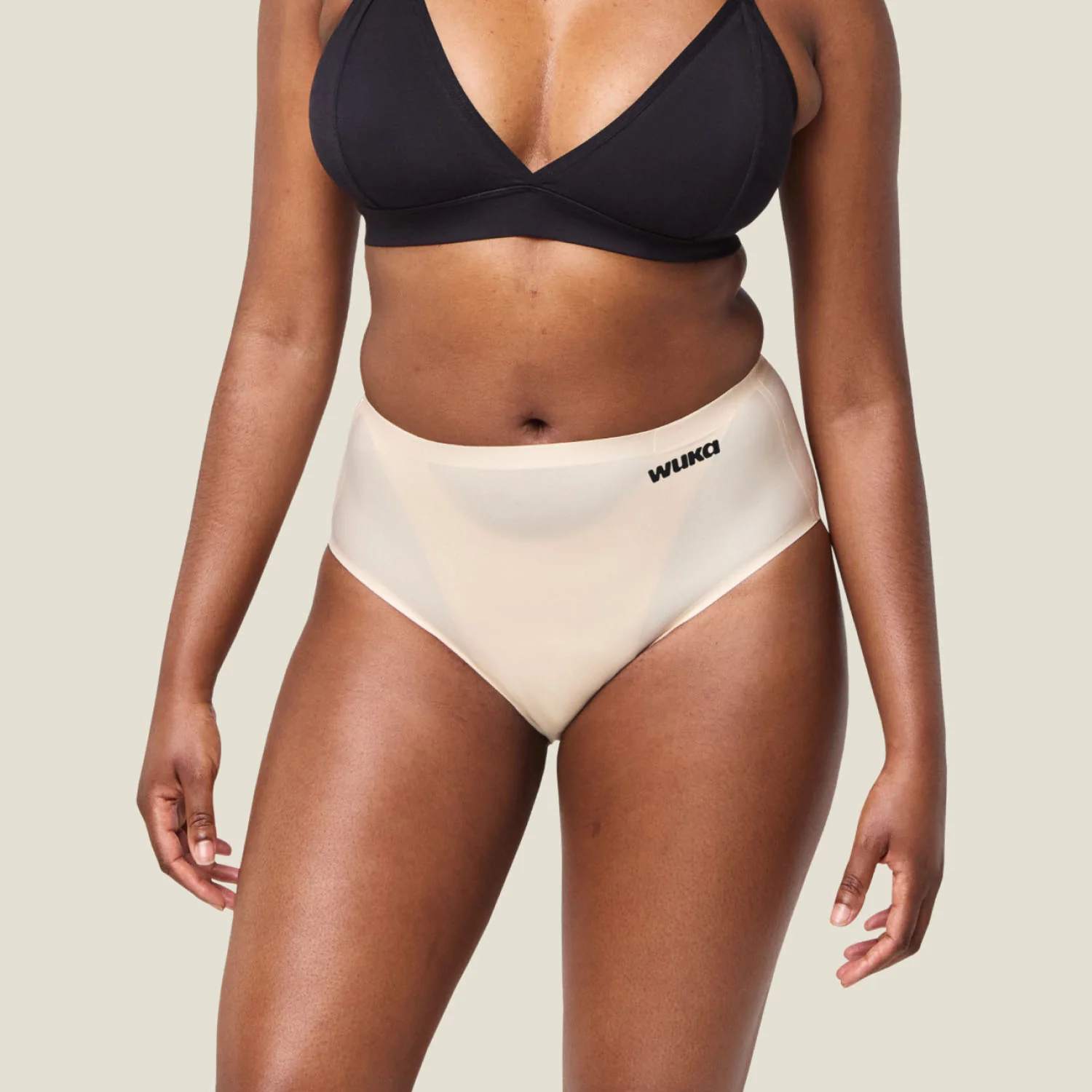 WUKA Stretch Seamless Midi Brief Light - Light Nude - Image 2