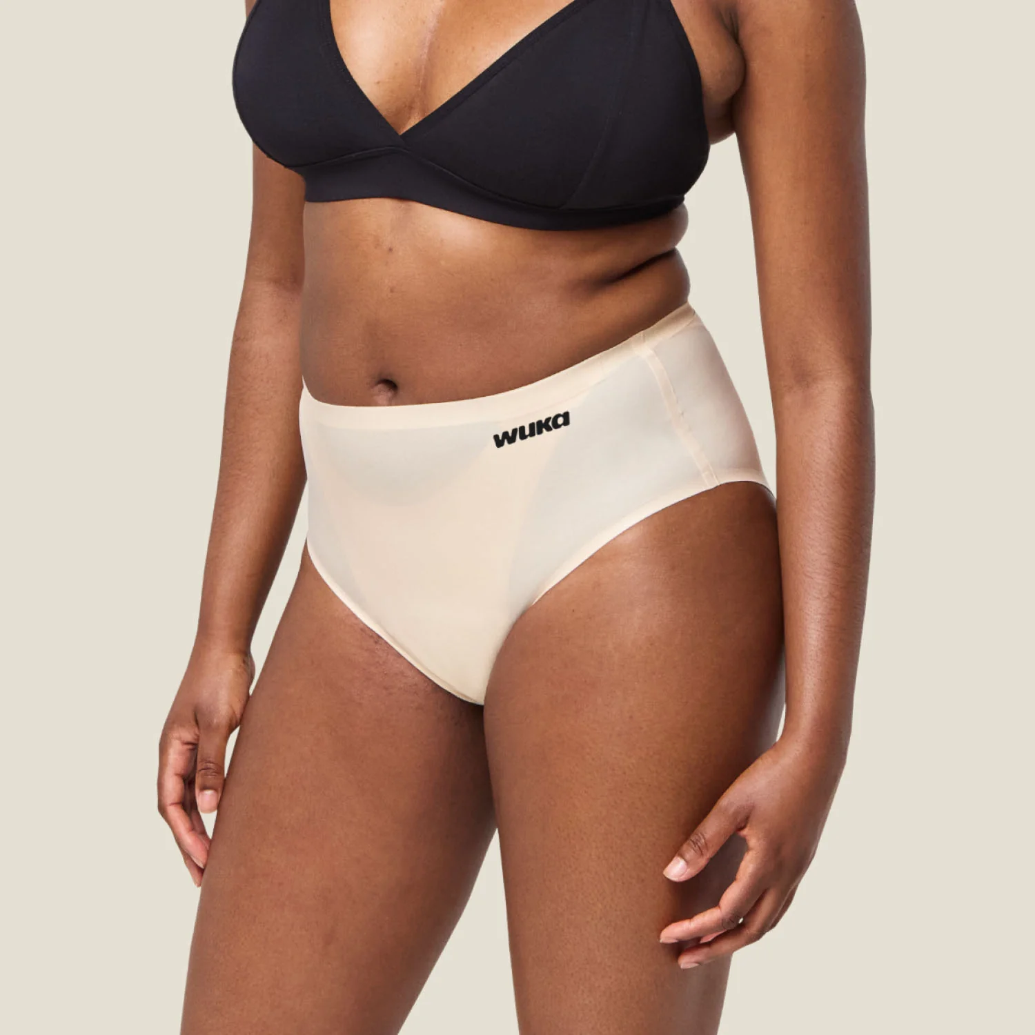 WUKA Stretch Seamless Midi Brief Light - Light Nude - Image 4