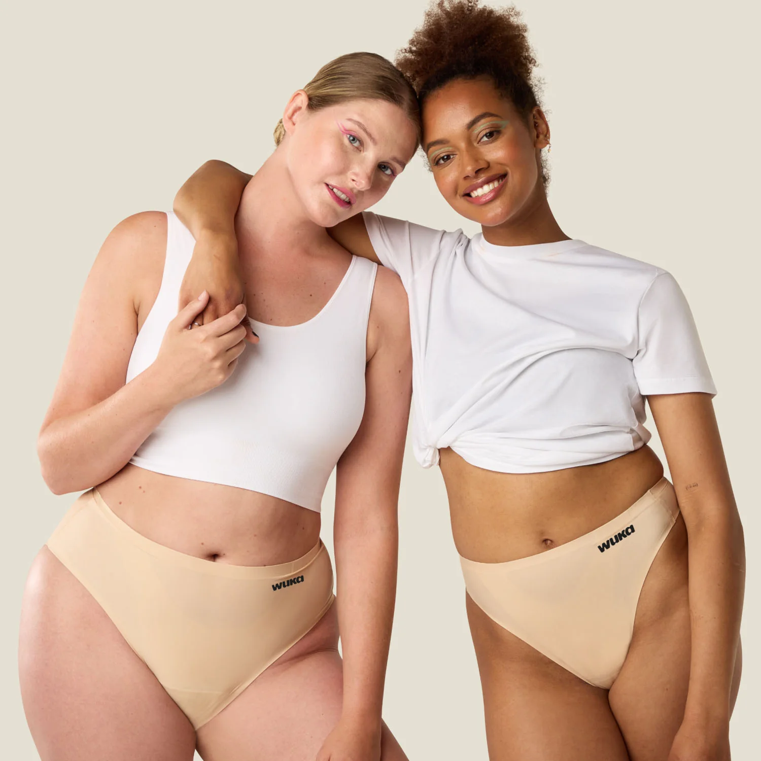 WUKA Stretch Seamless Midi Brief Light - Light Nude - Image 8