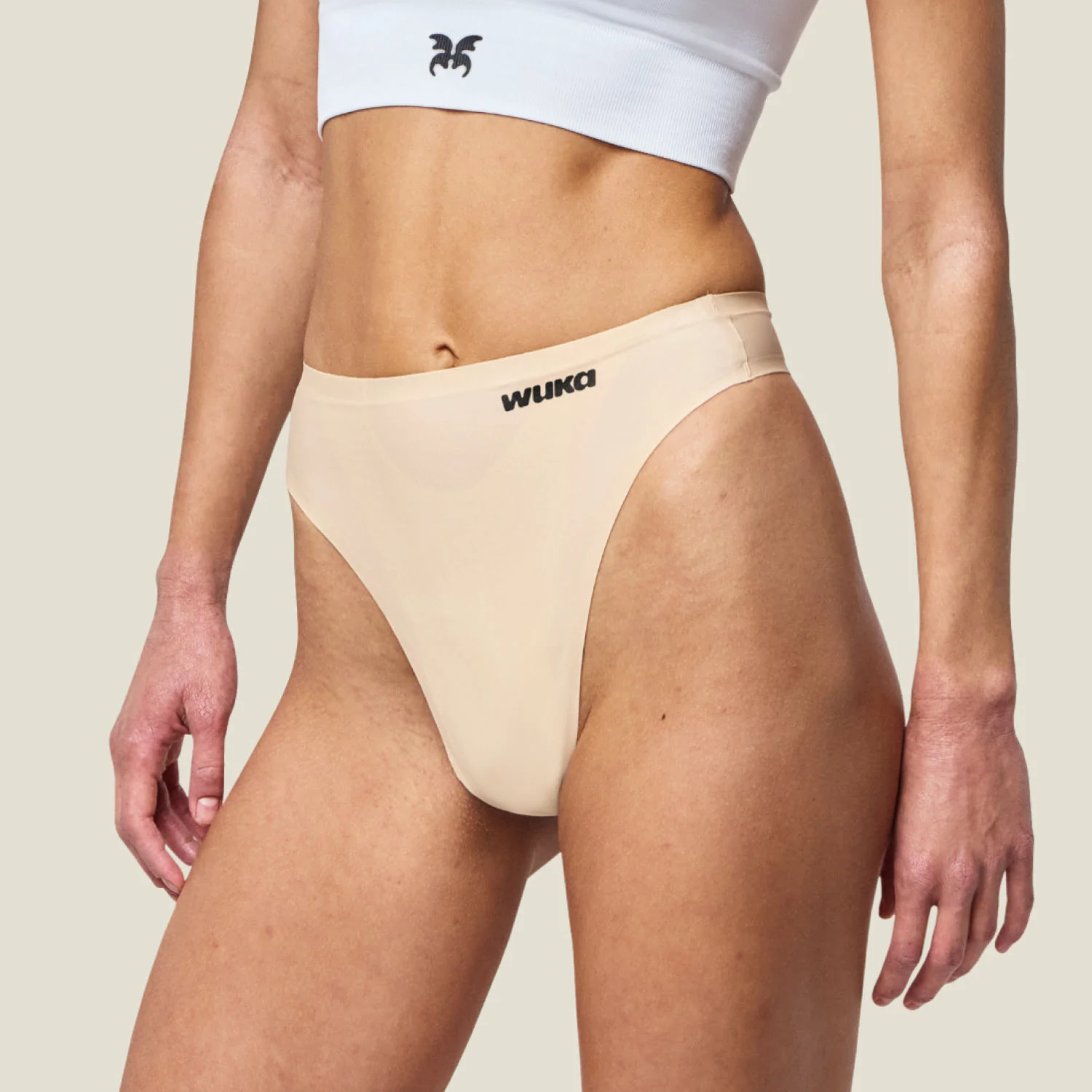 WUKA Stretch Thong - Light Nude - Image 4