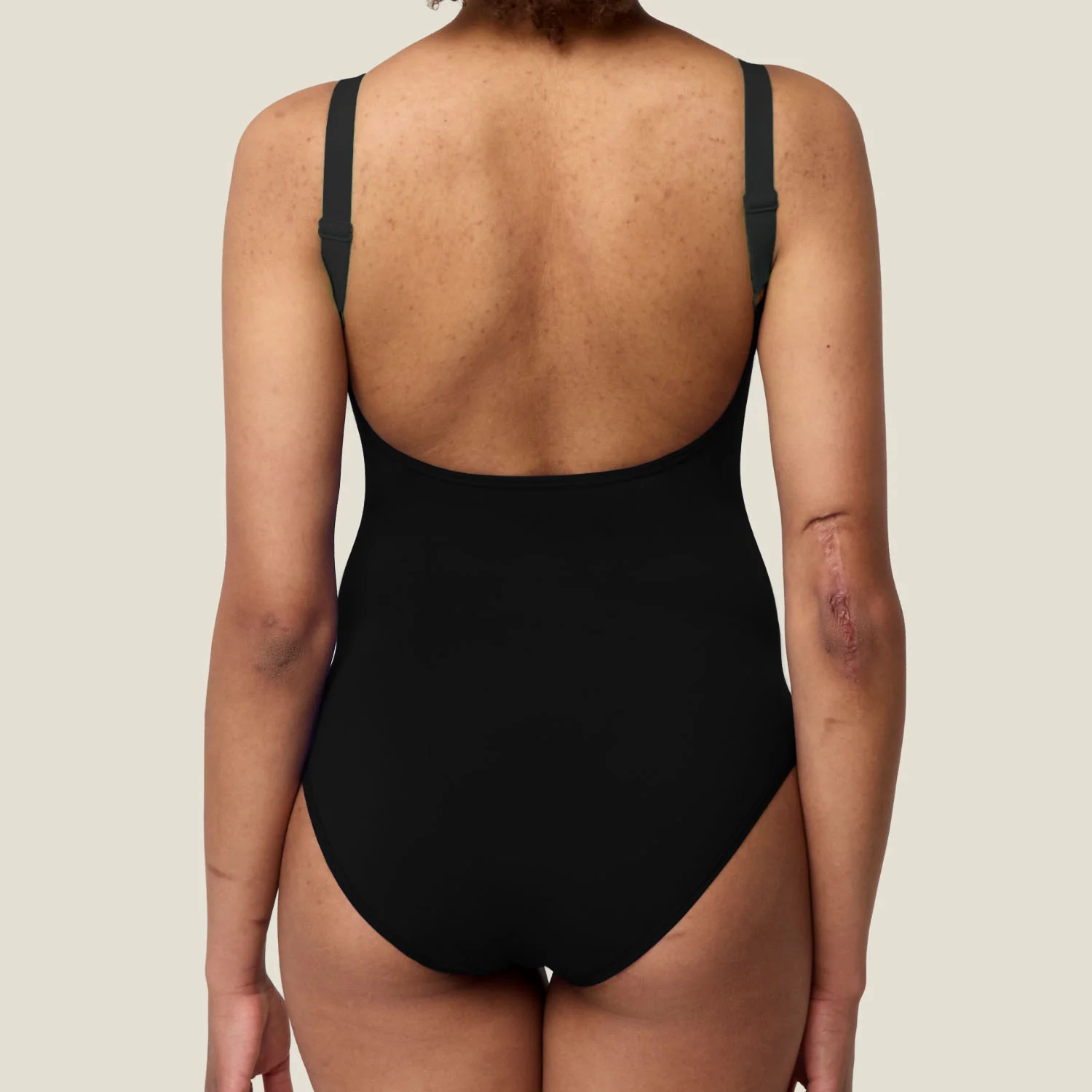 WUKA Period Adjustable Scoopback Swimsuit - Black - Image 3