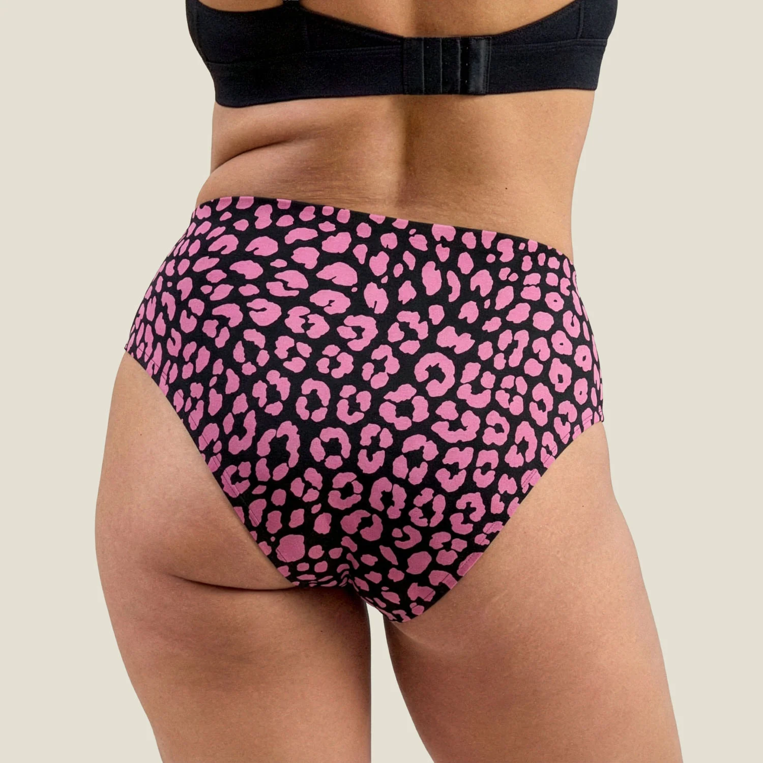 WUKA Stretch Seamless Midi Brief Heavy - Pink Leopard - Image 4