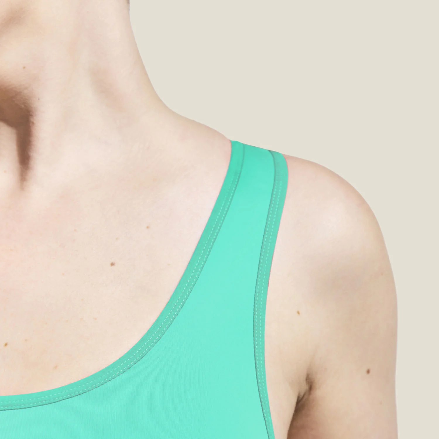 WUKA Teen Period Racerback Two-Tone Swimsuit - Green/Blue - Image 5